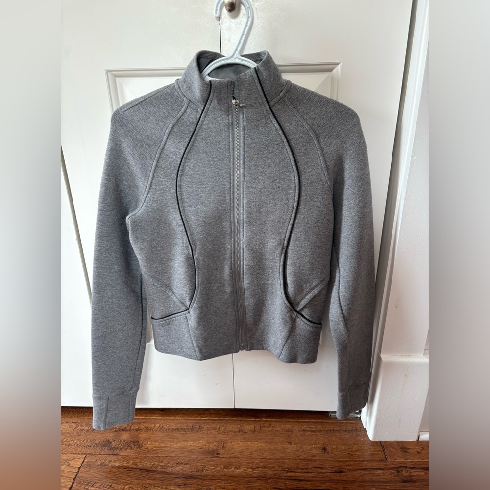 Women's Gray Zip-Up Jacket